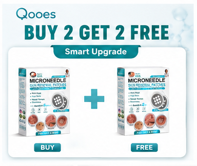 Qooes®2-in-1 Microneedle & Hydrocolloid Patch👨‍⚕️ | Removes raised moles, acne, flat warts, and skin tags | Helps improve wrinkles, scars, and blemishes | Invisible patches for face and body💖