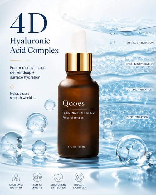 Qooes 4D Hyaluronic Deep Hydration & Age-Defying Serum
