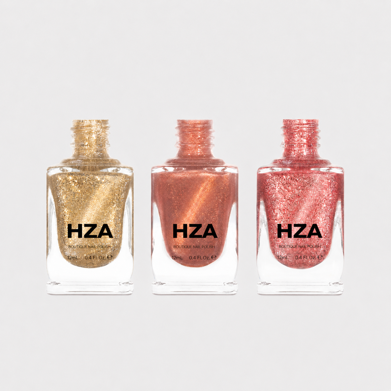 HZA Socialite Glow Magnetic Cat-Eye Nail Polish Trio