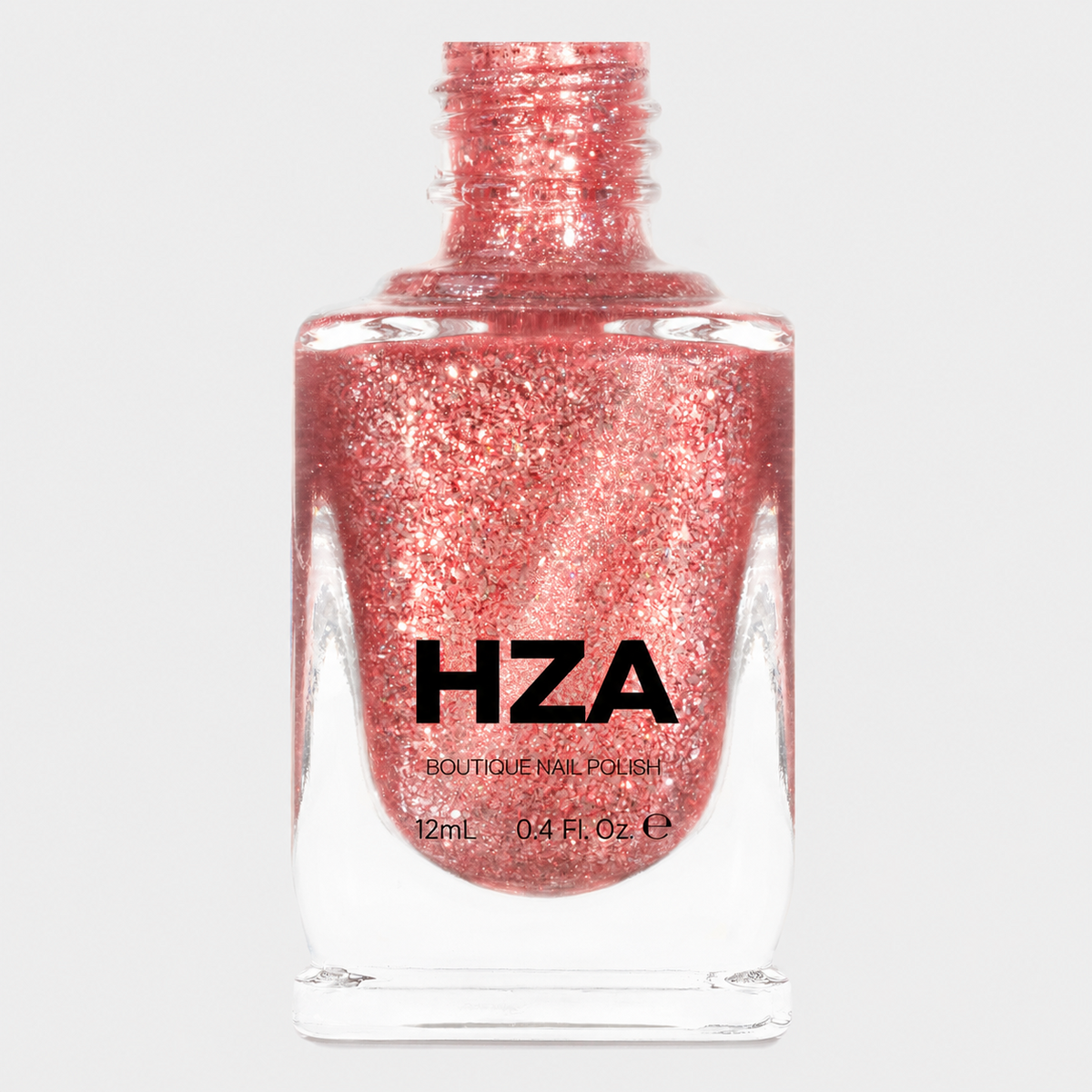 HZA Sparkling Rosé Pink magnetic nail polish