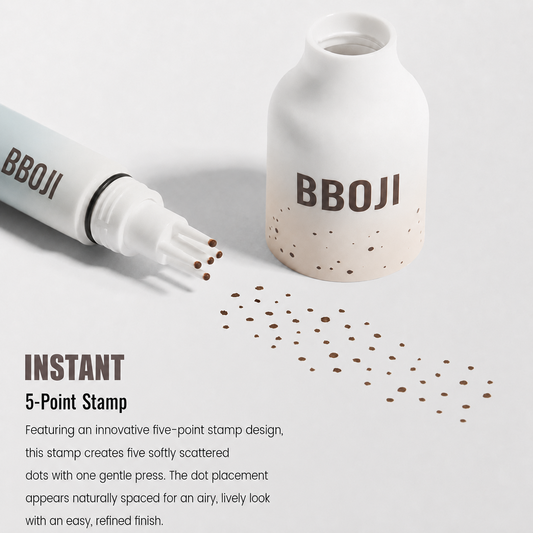 BBOJI 5-Point Instant Freckle Stamp & Refill Kit – 6 Natural-Looking Shades