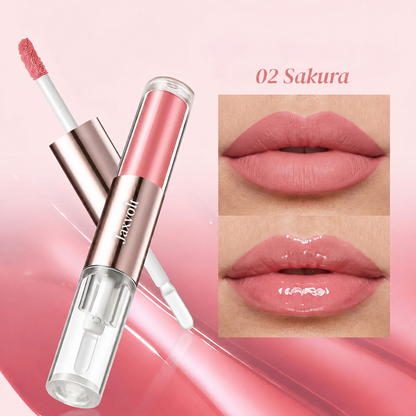 Jaxvolt®Velvet Glaze 2-in-1 Matte & Gloss Lip Duo