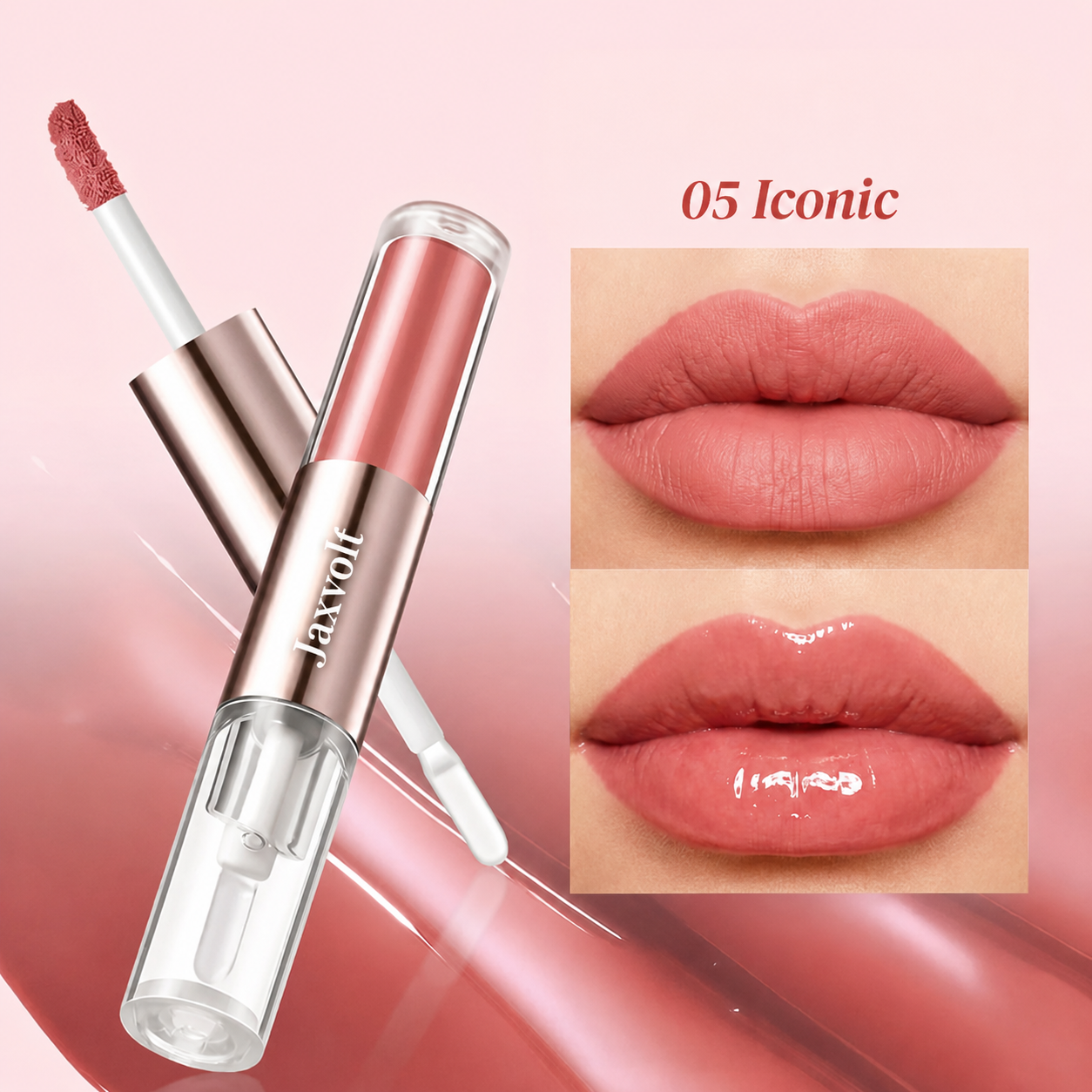 Jaxvolt®Velvet Glaze 2-in-1 Matte & Gloss Lip Duo