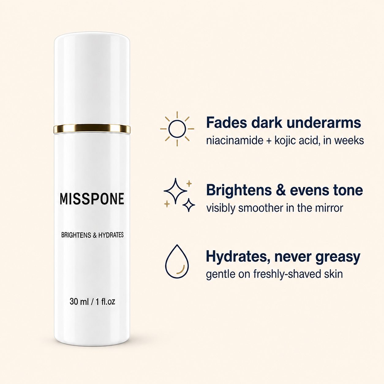 MISSPONE Underarm Glow Reset Cream