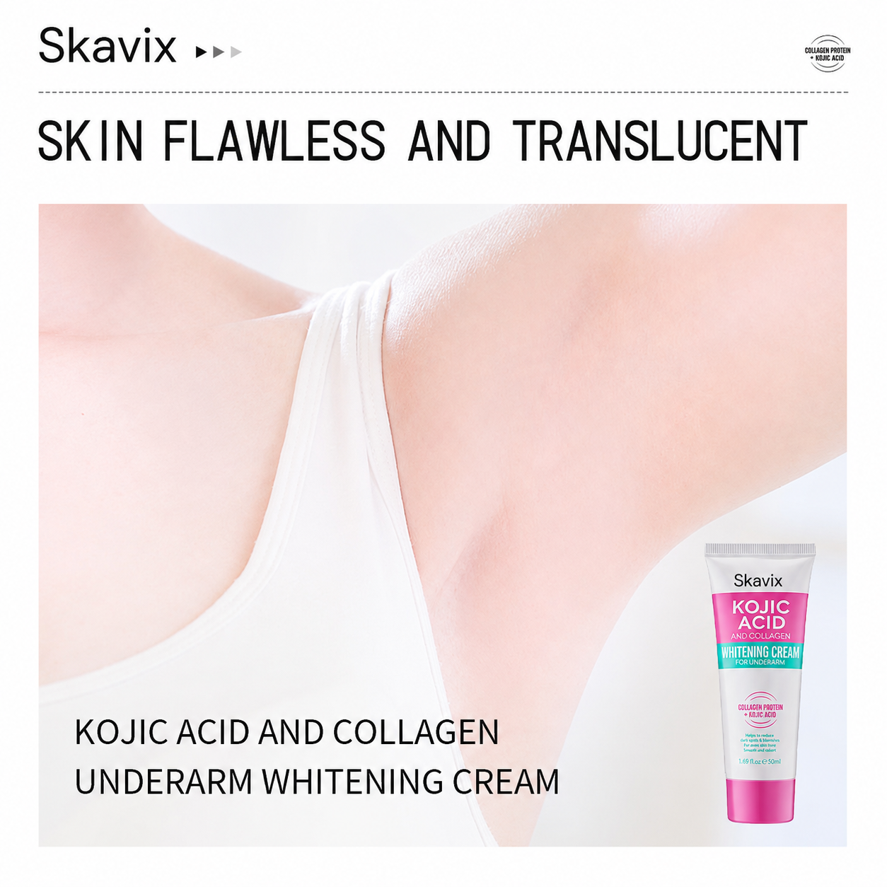 Skavix® Underarm Glow Reset Cream – Visibly Brighter, Smoother & More Even-Looking Skin