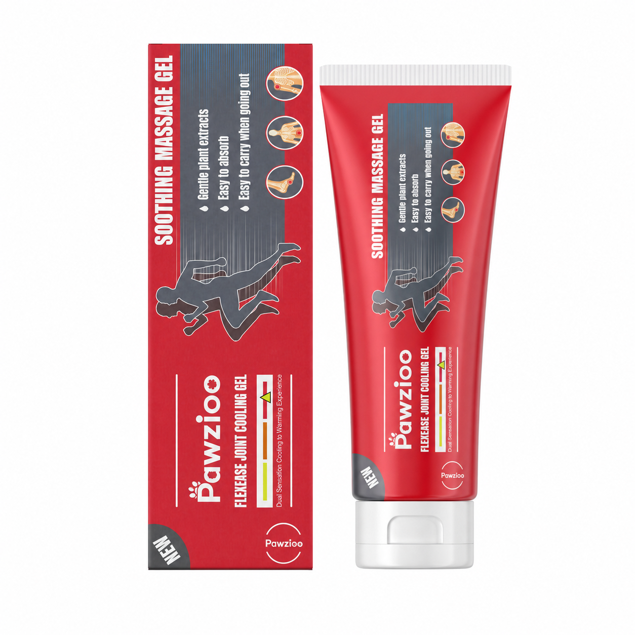 Pawzioo Turmeric & Menthol Joint & Muscle Massage Gel formula overview