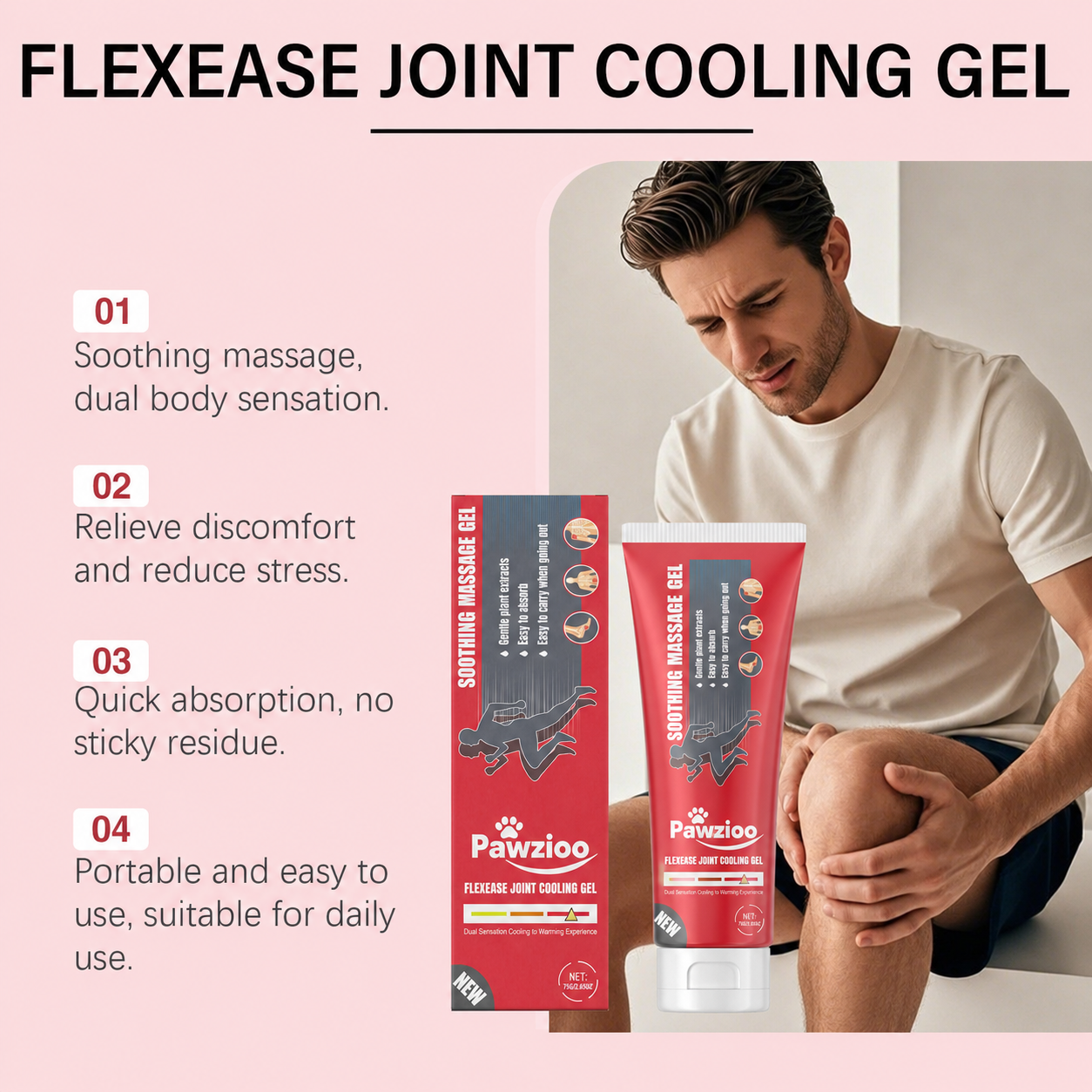 Pawzioo One Gel. Five Everyday Comfort Zones. skin pathway illustration
