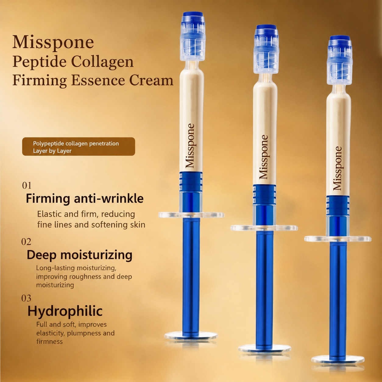 ✨ Misspone®  Advanced Peptide Collagen Firming Concentrate – Wrinkle-Smoothing & Elasticity Care