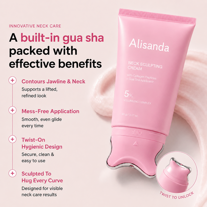 Alisanda® PDRN Collagen Gua Sha Neck Sculpting Cream