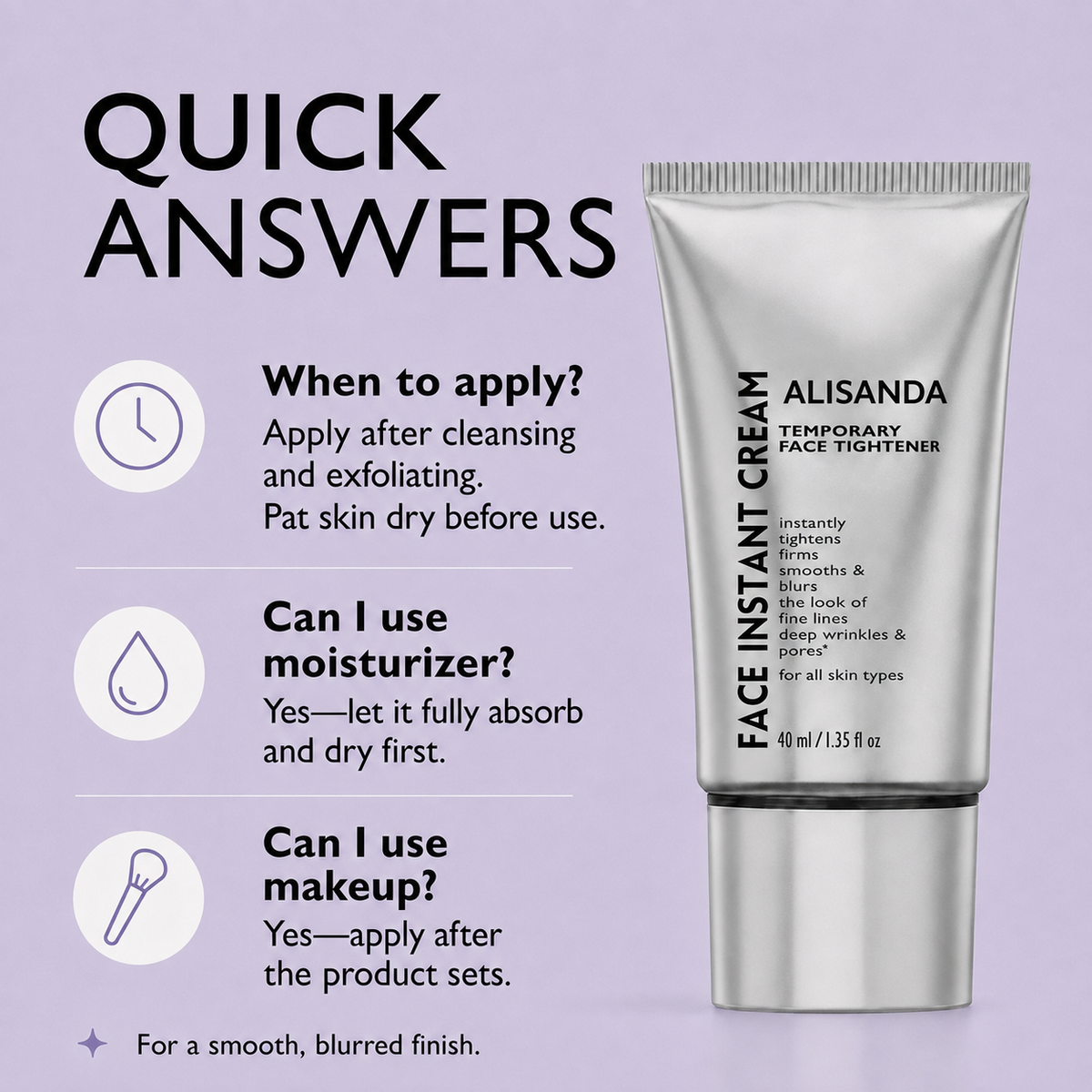 Alisanda Instant Cream Quick Answers