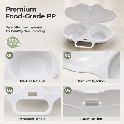 🥗🎁 50% OFF! Microwave Egg Poacher – From ＄15.99! Dual‑cavity, non‑stick & easy clean. Healthier than frying – stock up & save! 🏠✅