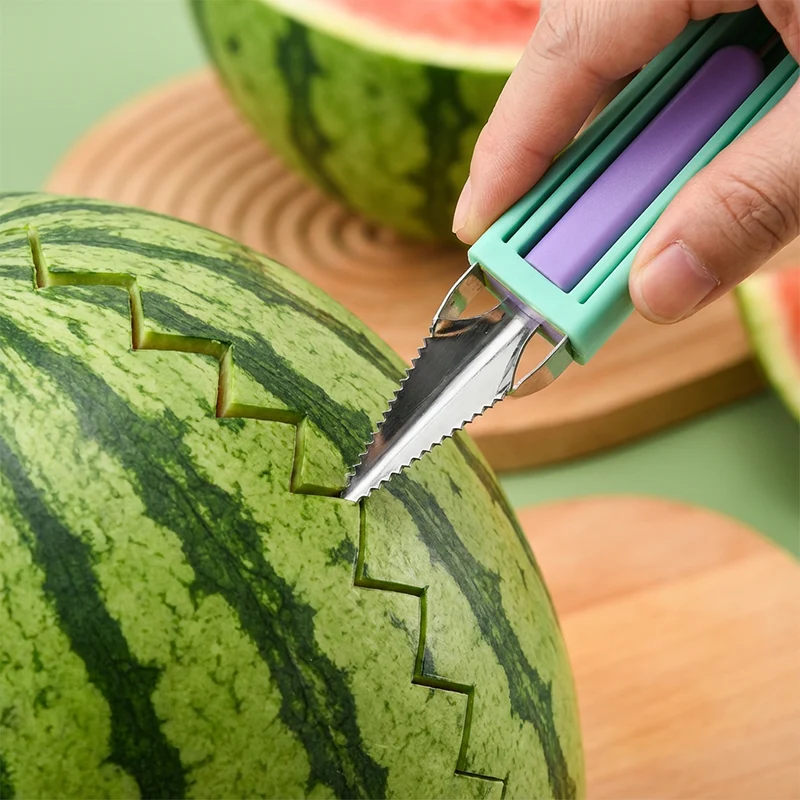 QIAWI 3-in-1 Fruit Baller & Carving Tool