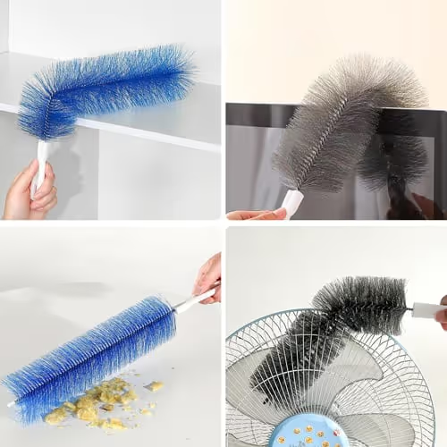 Multi purpose flexible household cleaning brush