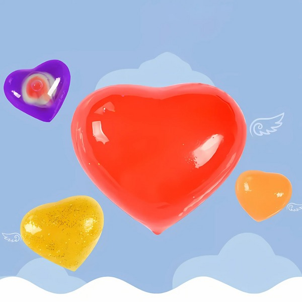Soft colorful aqua gel sensory creation
