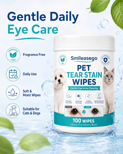 Smileasego™ Gentle Tear Stain Wipes