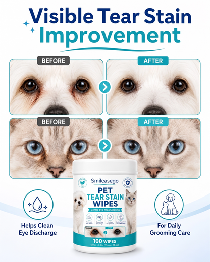 Smileasego™ Gentle Tear Stain Wipes