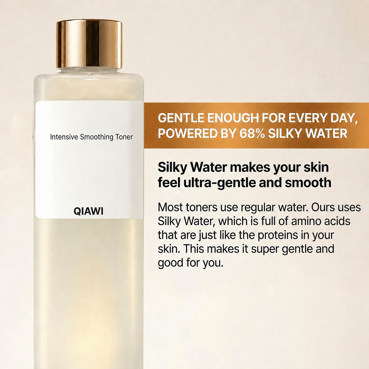 QIAWI 68 percent Silky Water toner